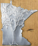 MN Silver Sign - Tree