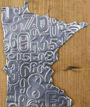 MN Silver Sign - Numbers