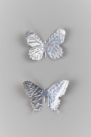 Top Butterfly dimensions: 2.75" W x 2" T      Bottom Butterfly dimensions:  3" W x 2" T