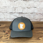 MN Can Patch Trucker - Charcoal/Black